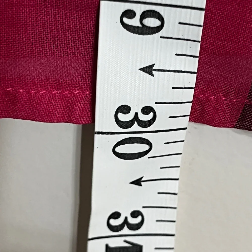 Burberry Brit Womens XL Pink Check Plaid Cotton Button Up Blouse Top Long Sleeve - Picture 9 of 10